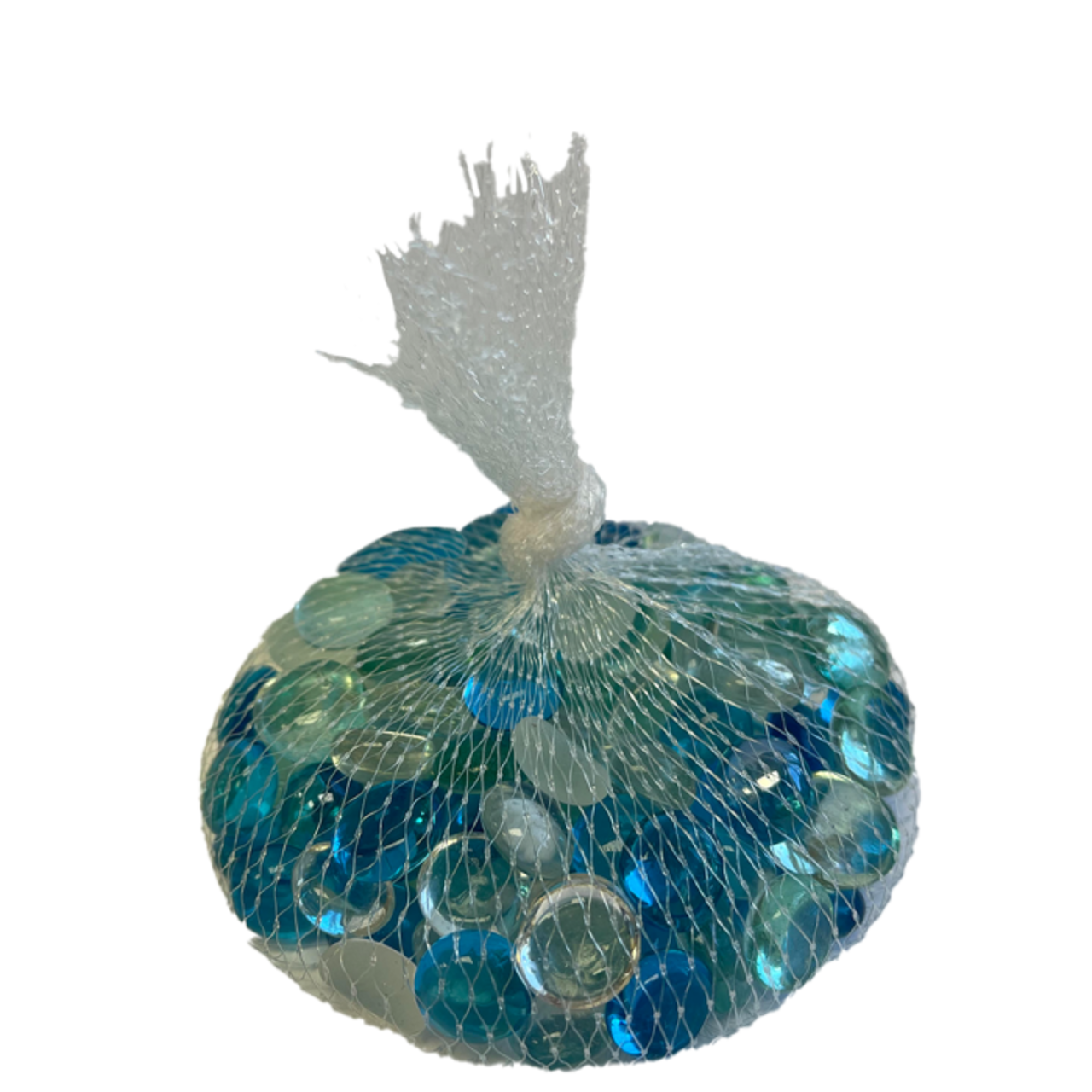 1/2" Admiral Blue Mix Flat Glass Nuggets 12oz. Bag for Glass, Mosaics & Many Other Crafts